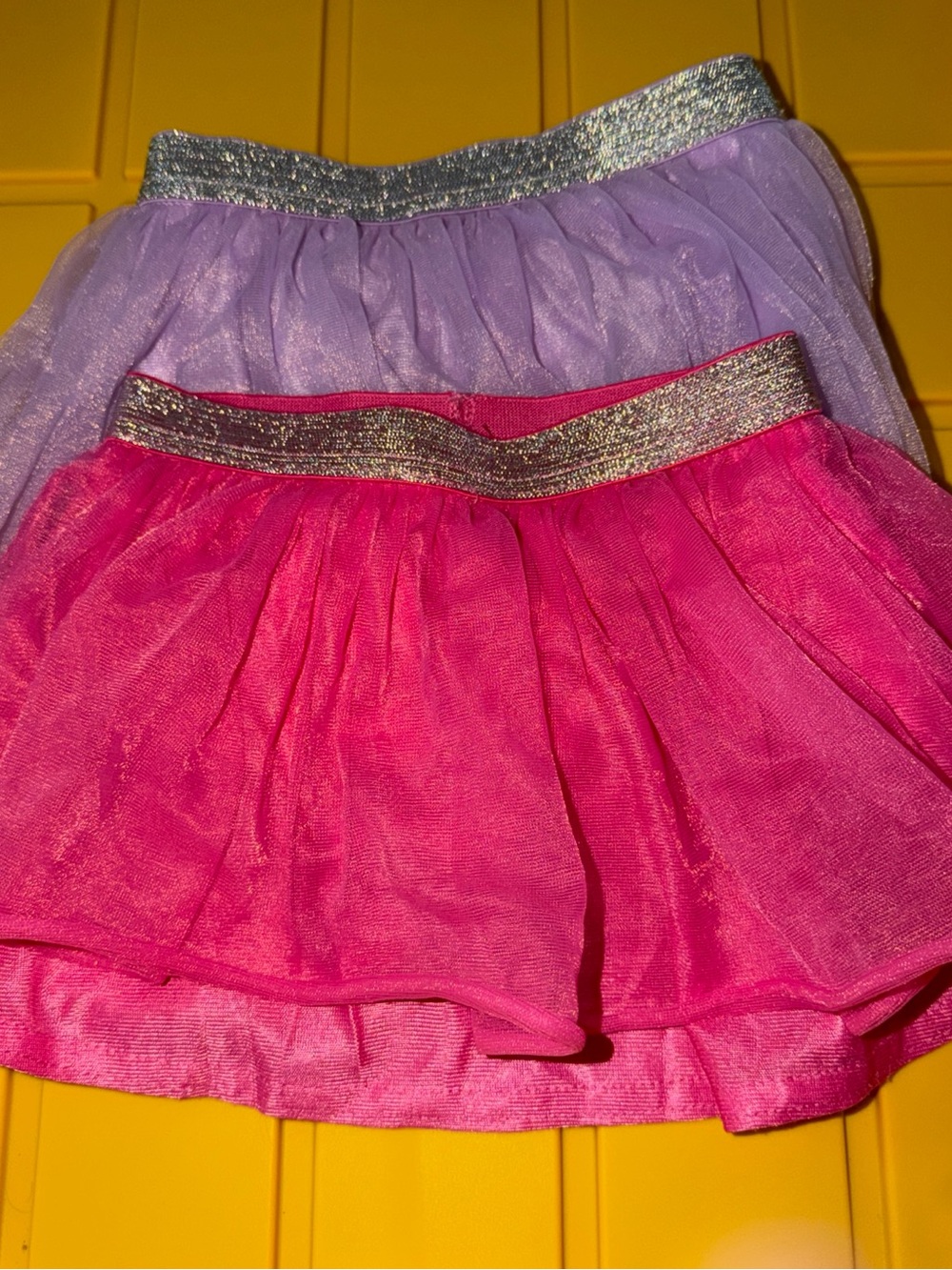 Garanimals Pink and Lilac Layered Tulle Skirts with Sparkle Waistbands